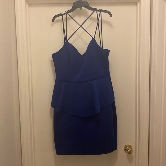 Charlotte Russe Strappy Navy Dress - Picture 1 of 3